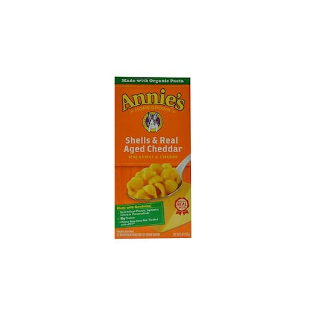 Annies Annie's Real Aged Cheddar Macaroni & Cheese Pasta 6 oz. Box, PK12 13562-30084